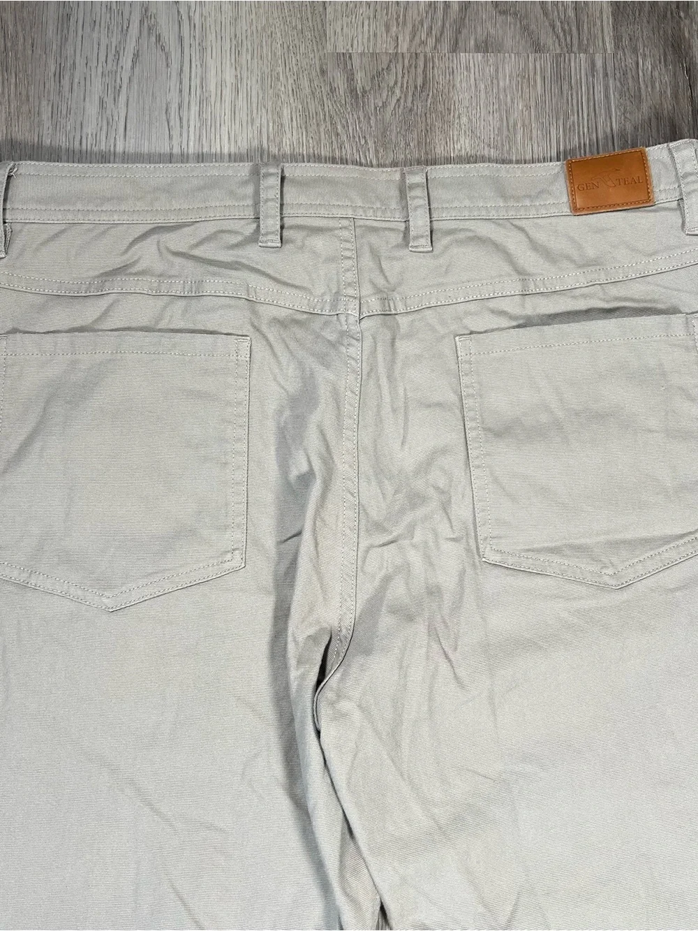 Genteal Comfort Flex 5 Pocket Golf Stretch Chino Khaki Tan Mens Pants Size 34x29